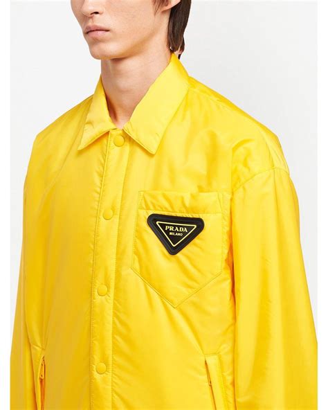 prada jacket yellow|prada jacket denim.